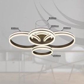 Globo 67314-90 - LED Stmievateľné stropné svietidlo GROUNI LED/90W/230V + DO