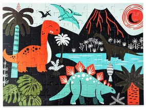 Detské svietiace puzzle Dinosaury 100 dielikov Aga4Kids MR1457