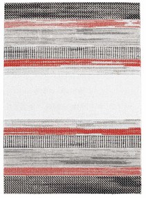 Dekorstudio Moderný koberec MODA SOFT sivo červený 1142 Rozmer koberca: 80x300cm