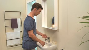 Hansgrohe Logis, umývadlová batéria s výpustom, chrómová, HAN-71070000
