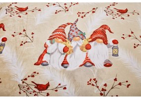 Svetlohnedé obliečky na jednolôžko z mikroplyšu 140x200 cm Goblin – My House