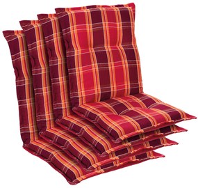 Prato, poduška s nízkou zadnou časťou, na nižšie polohovacie kreslo, na záhradnú stoličku, polyester, 50 x 100 x 8 cm, 4 x poduška