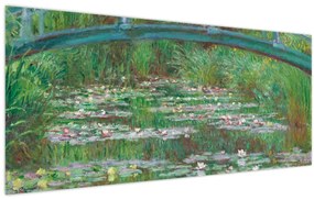 Obraz - Claude Monet, The Japanese Footbridge, reprodukcia (120x50 cm)