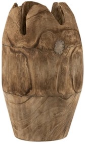 Drevená váza v prírodnom prevedení Inégal - ∅ 23 * 40,5 cm
