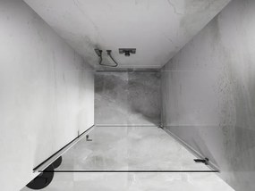 Mexen, Mexen Lunar-B výklopné pravé sprchové dvere 85 cm, priehľadné, chróm - 832-085-000-01-00-P