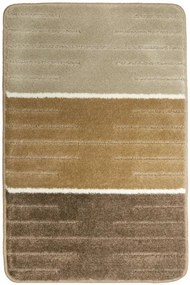 Sada kúpeľňových koberčekov COMO béžová / krémová, pruhy