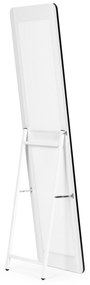ModernHome Veľké stojace zrkadlo s úzkym rámom 148 cm