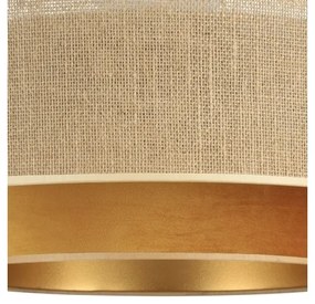 Luster na lane SARTA 1xE27/60W/230V medený/jutový