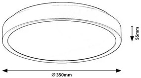 Rabalux SAMIRA LED stropné svietidlo 71253