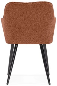 Jídelní křeslo Berisso měděné/černé