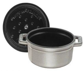 Staub Cocotte Mini hrniec okrúhly 10 cm/0,25 l sivý, 1101018