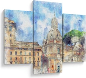 Obraz - Kostol Santa Maria di Loreto, Rím, Taliansko (90x60 cm)