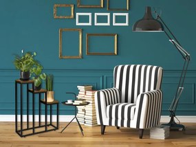 Stojan na kvety LOREN RUSTIC čierny