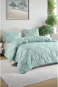 Zelené obliečky na dvojlôžko 200x200 cm Post – Mijolnir