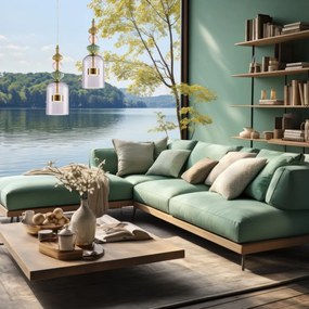 Závesné svietidlo Arte, 1x viacfarebné sklenené tienidlo, g