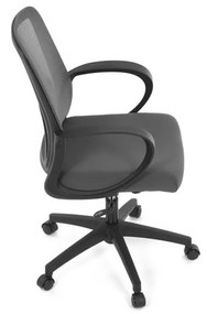 AUTRONIC Kancelárska stolička, hojdací mechanizmus, šedá sieťovina, KA-S3015 GREY