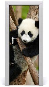 Samolepiace fototapety na dvere Panda na strome 95x205 cm