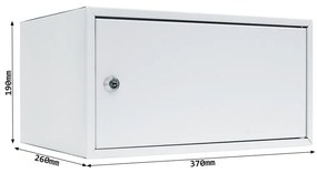 Rottner Nábytkový trezor HOME CASE 3, 190 x 370 x 260 mm, mechanický - na kľúč