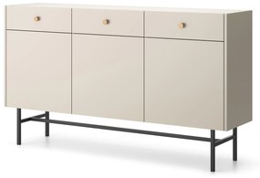 Komoda Desanta 3D3SZ (béžová + čierna). Akcia -19%. Vlastná spoľahlivá doprava až k Vám domov. 1082792