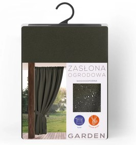 ZÁHRADNÝ VODEODOLNÝ ZÁVES NA PÁSKE GARDEN 155X200 CM GRAFITOVÁ