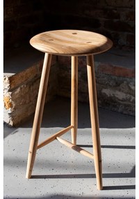 Barová stolička z dubového dreva v prírodnej farbe (výška sedadla 75 cm) Blanc – Gazzda
