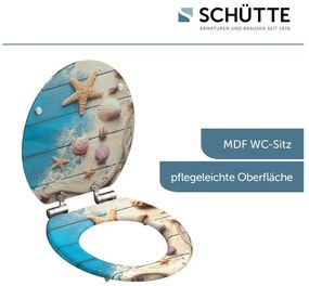 Schütte WC doska s pomalým spúšťaním (Pláž A Drevo)  (100335885)