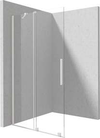 Deante Sprchová zástena Walk-in Prizma, posuvná - KTJ A32R 120 cm, biela - bez vaničky