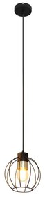 Luster na lanku STARLIGHT 1xE27/15W/230V čierna/zlatá