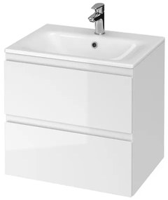 Cersanit Moduo, závesná skrinka s umývadlom 60cm, biela, S801-314-DSM