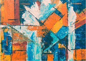 Sklenený obraz - Abstrakcia (70x50 cm)