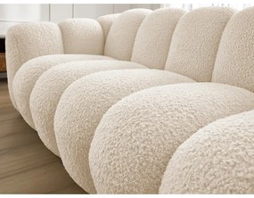 Béžová pohovka z textílie buklé 232 cm Hippolyte – Bobochic Paris