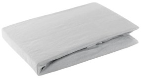 JERSEY PRESTIERADLO 220X240 CM, VÝŠKA 30 CM STRIEBORNÉ