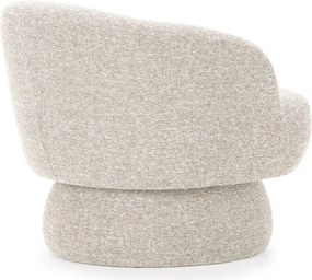 Béžové otočné kreslo Dali – MOME