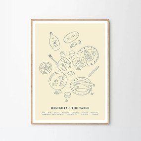 The Poster Club Plagát Delights at the Table by Isabelle Vandeplassche 30x40