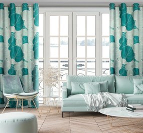 ZATEMŇOVACÍ ZÁVES NA KRÚŽKOCH LIMITED COLLECTION SALVIA1 140X250 CM ZELENÁ