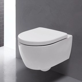 GEBERIT iCon WC sedátko s automatickým pozvoľným sklápaním - Softclose, odnímateľné, z Duroplastu, biela, 500.670.01.1