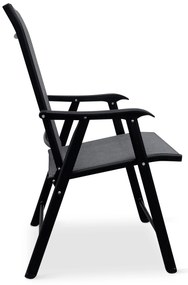 Záhradný jedálenský set Capri 100 cm + 4x kovová stolička Solano