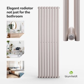 Blumfeldt Tallheo, 47 x 160, radiátor, kúpeľňový radiátor, rúrkový radiátor, 1472 W, teplovodný, 1/2