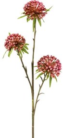 Umelá rastlina okrasný cesnak Allium 62 cm ružová