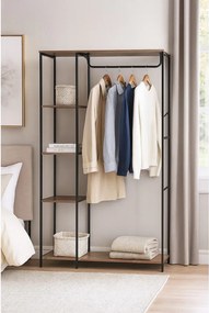 Čierna oceľová predsieňová zostava 90x170x40 cm Aris – Bonami Essentials