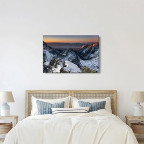 Obraz - Východ slnka v horách (90x60 cm)