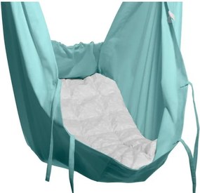 Malá mentolovozelená kolíska z bavlny so zavesením do dverí Hojdavak Baby  (0 až 9 mesiacov) | BIANO