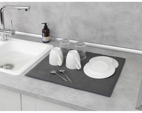 Sivá absorpčná podložka na umytý riad Wenko Miko