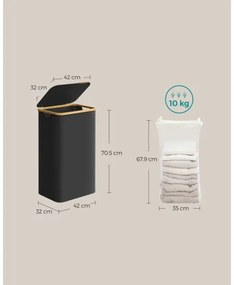 Kôš na bielizeň TATE čierny