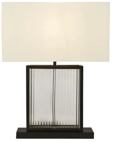 Searchlight EU54210BK - Stolná lampa CLARENDON 1xE27/60W/230V čierna