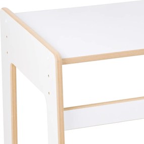 Montessori súprava do detskej izby – stôl a stolička, biela