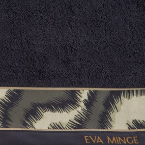 BAVLNENÝ UTERÁK EVA MINGE24 SADA 6KS 50X90 CM ČIERNA