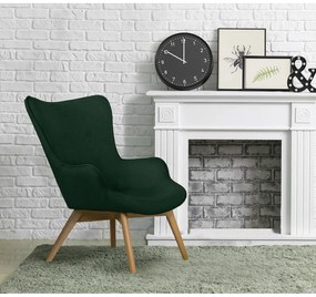 Tmavozelené kreslo Niko – Ropez