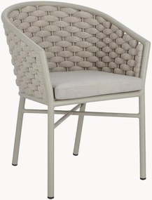 Stohovateľné záhradné jedálenské stoličky's opierkami Margalida, 4 ks