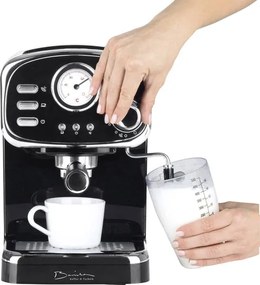 Espresso GourmetMaxx Barista Retro / černé / 1100 W / 15 bar
